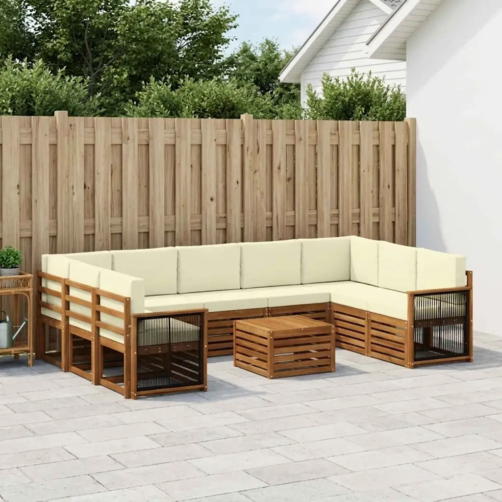 Set divani Legno di Acacia Massello 3384861