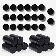80 pezzi di forti magneti neri - piccoli magneti rotondi per frigorifero, magneti decorativi per lavagne e lavagne bianche - minimagnetici con forte aderenza per cucina, parete magnetica, bacheca, ufficio, scuola