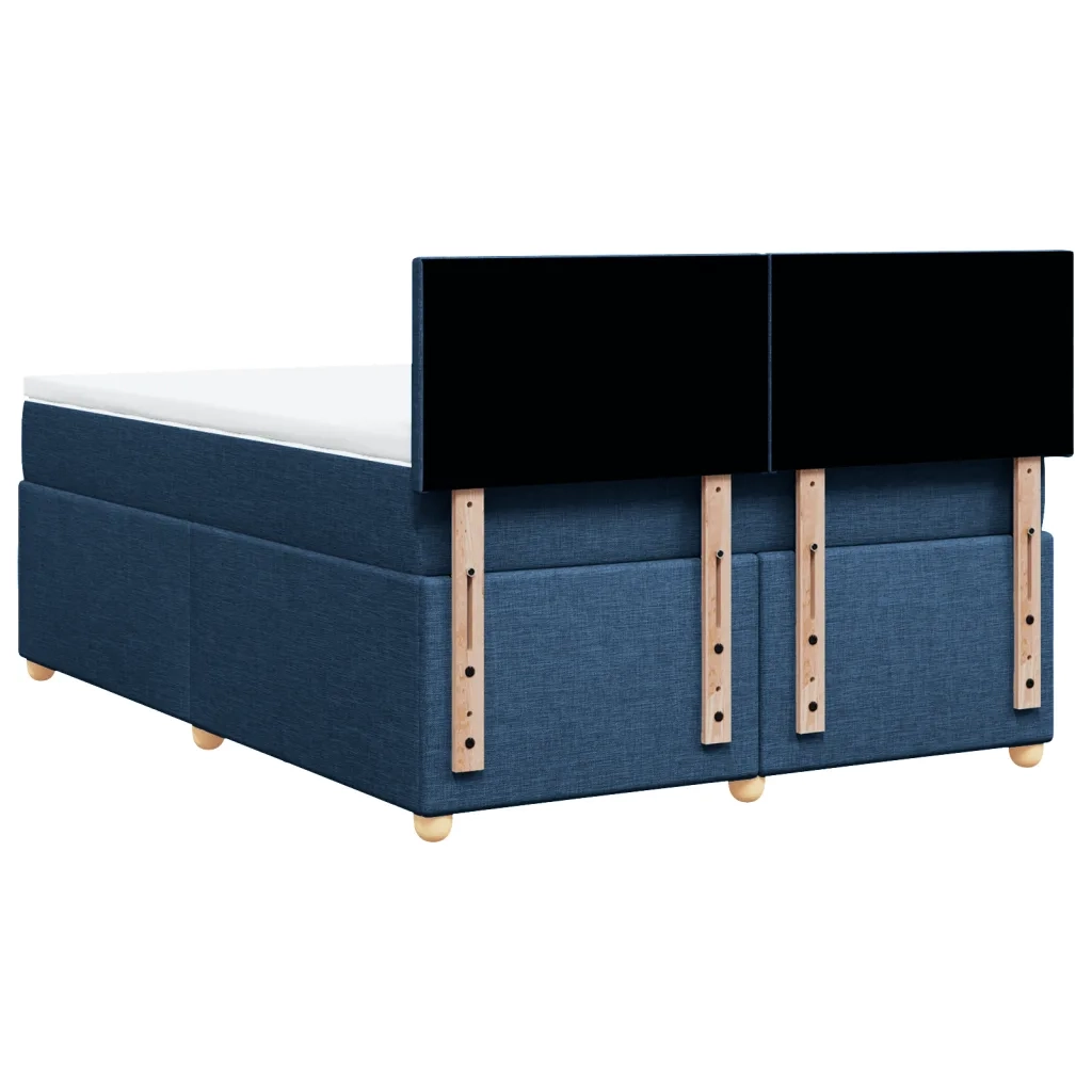 Giroletto a Molle con Materasso Blu 140x200 cm in Tessuto 3286702