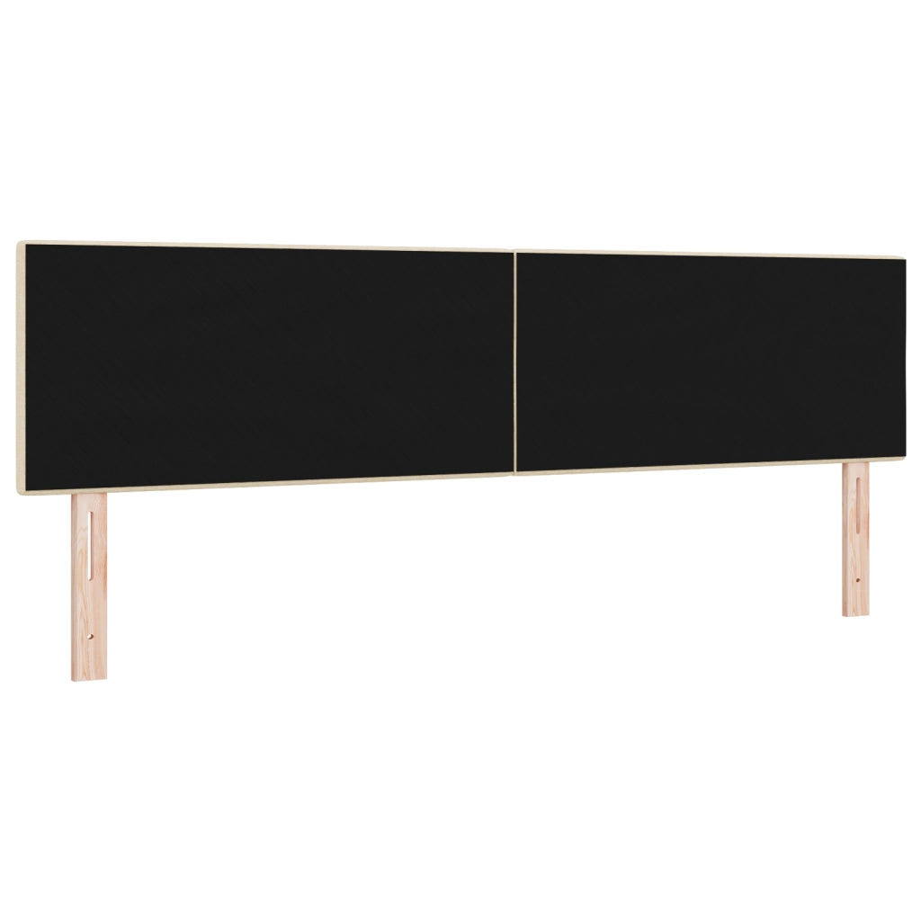 Testata LED Imbottita Panna 90 cm Tessuto
