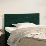 Testiera-Testata-Testiera Decorativa Verde Scuro 80x5x78/88 cm in Velluto 303485
