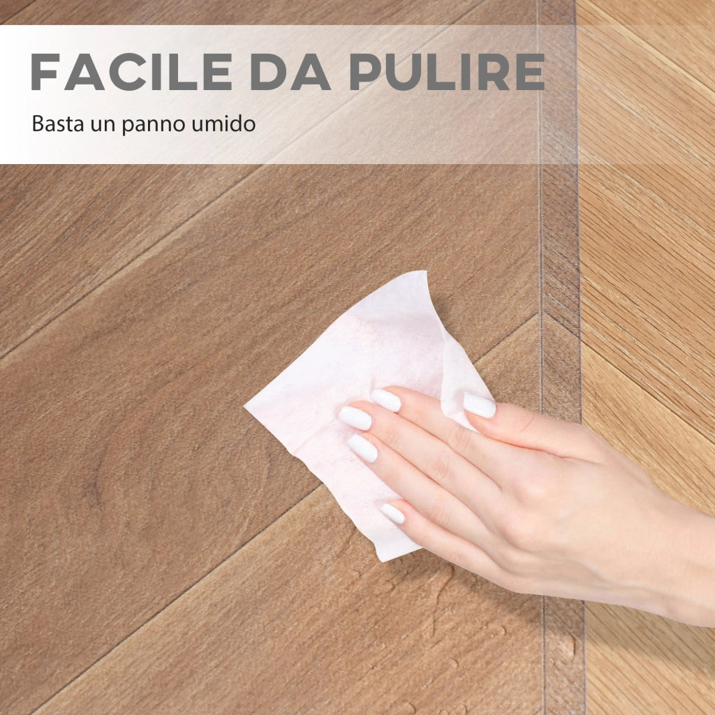 Tappetino per Sedia Ufficio Salvapavimento Antiscivolo in Plastica, 90x120cm, Trasparente