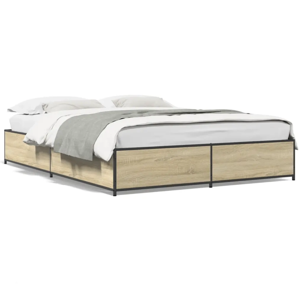 Giroletto Rovere Sonoma 120x200 cm in Legno Multistrato Metallo 3279848