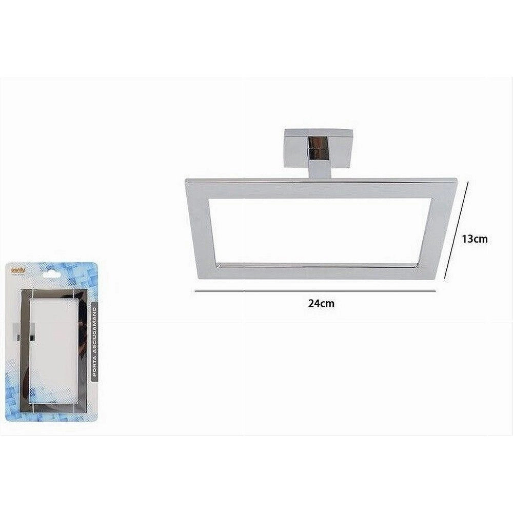 Trade Shop - Anello Porta Asciugamano Moderno Fissaggio A Parete Accessorio Bagno Cubo 87216 -