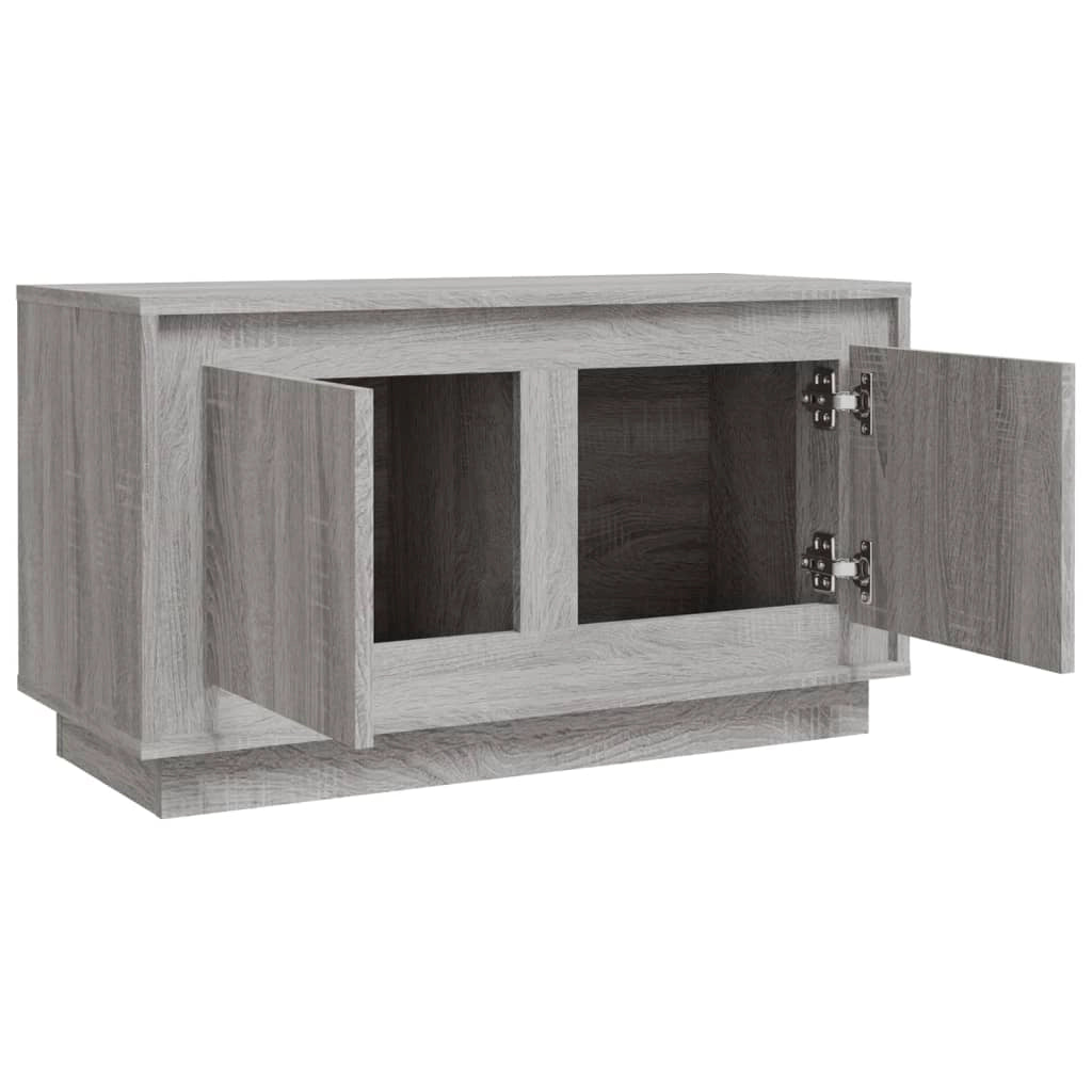 Mobile TV multimediale mensola TV credenza TV sala da pranzo soggiorno camera da letto Sonoma 80 x 35 x 45 cm legno ingegnerizzato grigio 02_0028460