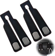 Hanger per sedile per auto - 2 pezzi, con cinturino in pelle, per sacchetti di spesa e borse