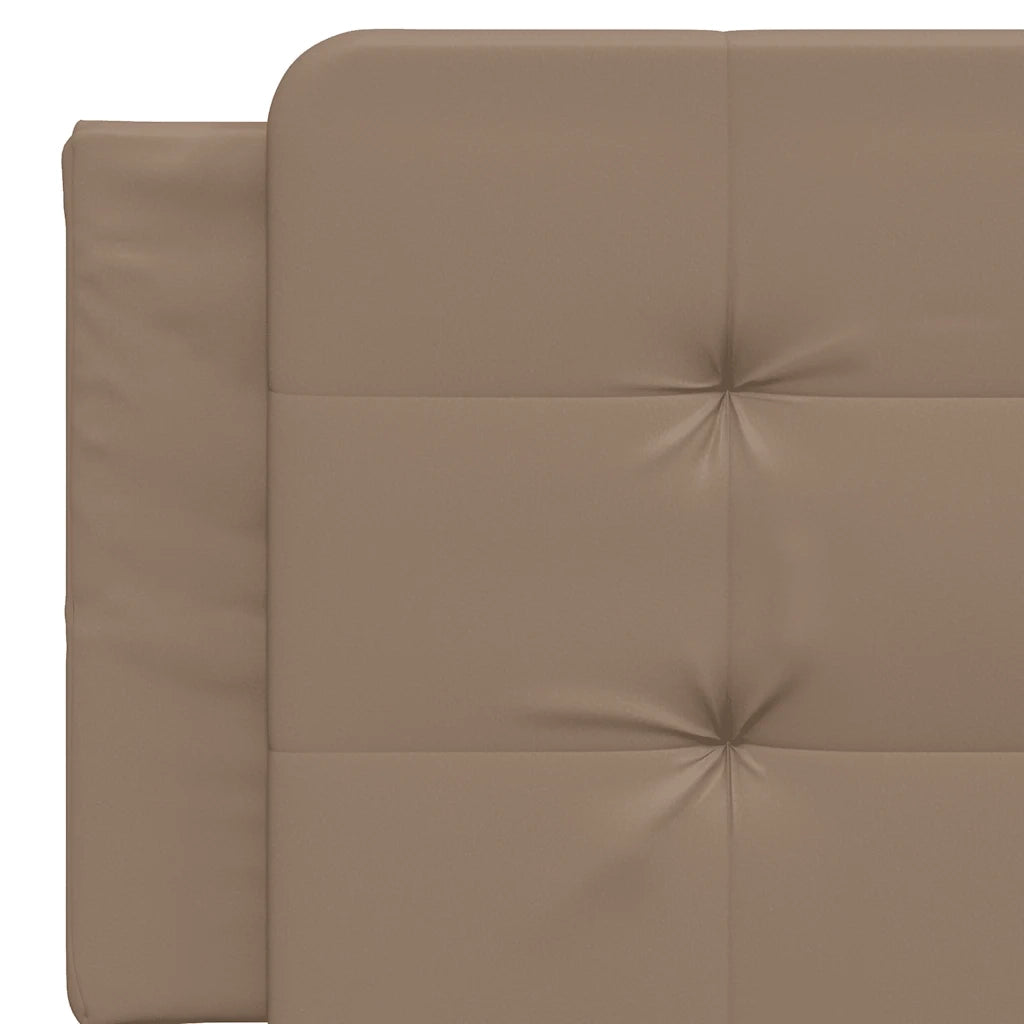 Giroletto con Testiera Cappuccino 160x200 cm in Similpelle
