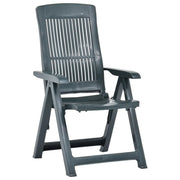 Sedie Reclinabili da Giardino 2 pz in Plastica Verde 48767