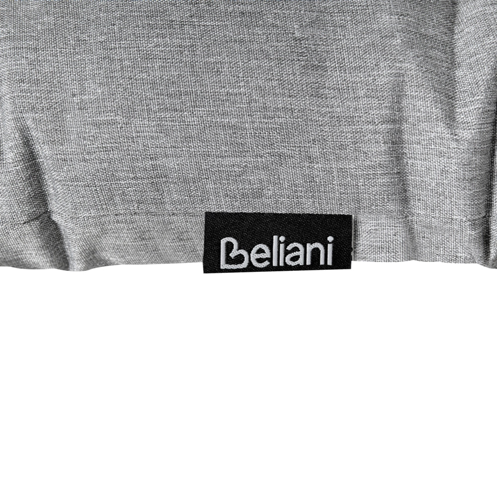 Cuscino per lettino prendisole con poggiatesta per lettino solare Resistente ai raggi UV Grigio melange esterno bordo piscina