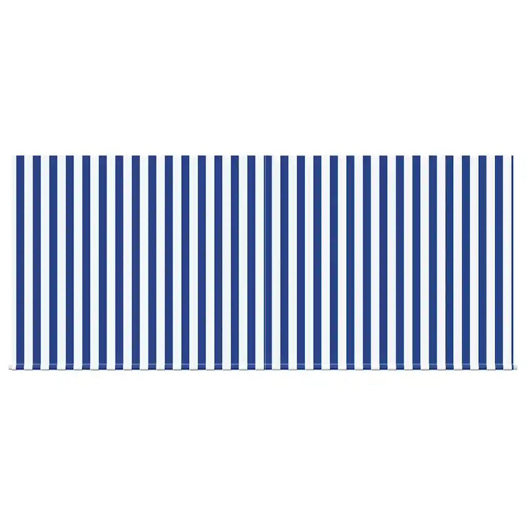 vidaXL Tenda Retrattile Blu e bianco 300 x 250 cm Tessuto