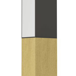 Applique Contemporanea Tudons Alluminio Nero 1 Luce Led Integrato 12W