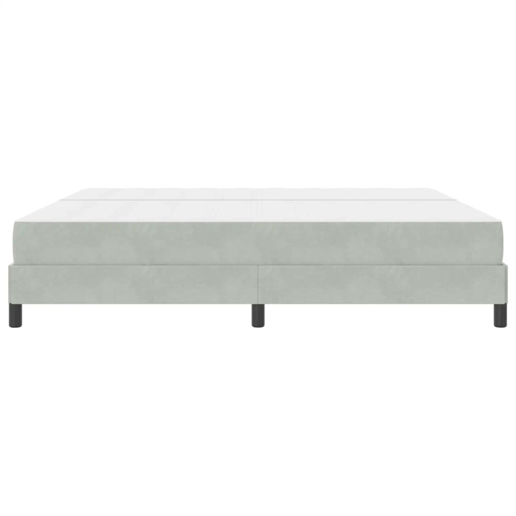 Letto a molle con materasso Grigio chiaro 200 x 200 cm Tessuto 3398713
