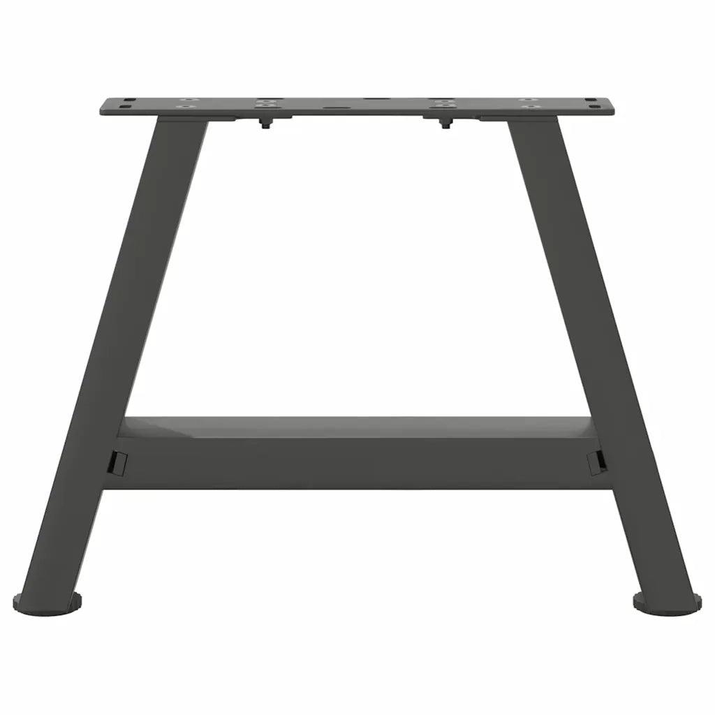vidaXL Gambe per Tavolino da Caffè a Forma di A 2 pz Antracite 40x(30-31) cm Acciaio
