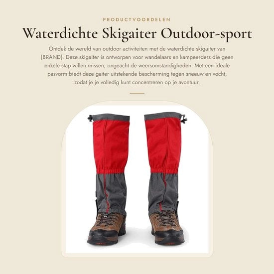 Gaiter Acquaparato - Sport All-Weather - Escursioni - Campeggio - Arrampicata - Trekking - 1 coppia, Tela Oxford - Gaiter Antinvelio