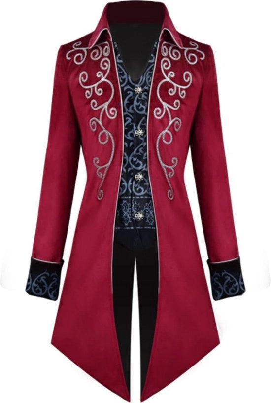 Costume Steampunk per Adulto - Taglia L - Rosso - Kit di Costume per Festa - Costume da Halloween - Kit di Festa - Abbigliamento da Festa - Festa - Costume da Carnevale per Uomo