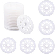 Rondini in plastica - fissaggio per pannelli di isolamento - 100 pezzi - 46 mm - polipropilene