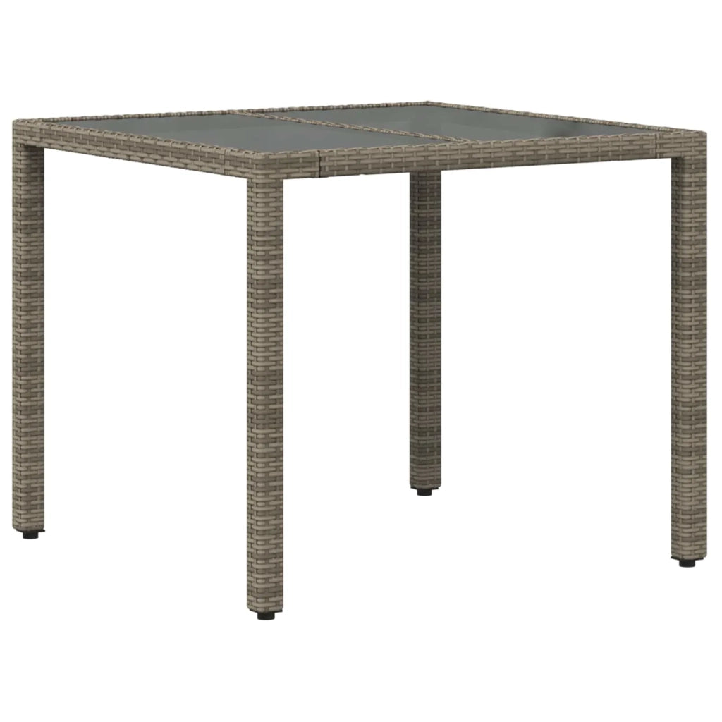 Set da pranzo per esterni 3 pz Grigio polyrattan 3448933