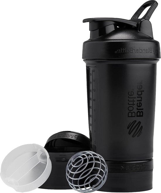 Bottiglia Shaker Portatile V2 Nero 22 Onze - Miglior Bottiglia Shaker Portatile con Compartimento