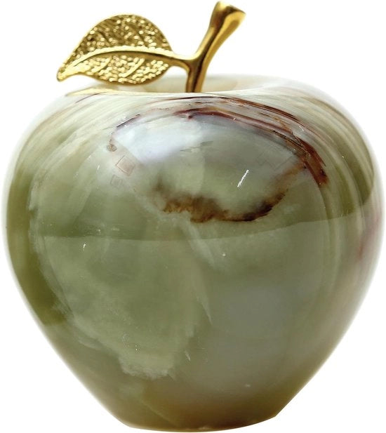 Decorazione in Marmo Decorato Verde Onice - Piatto di Carta da Parete a Mano - 7,62 cm - Verde - Onice