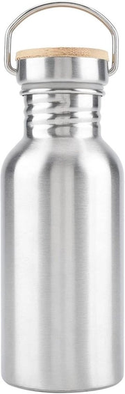 Fusto di acqua in acciaio inossidabile, 350 ml, sportivo, metallico, impermeabile ai liquidi, BPA-free, per sport, palestra, viaggi, campeggio - argento - 350ml