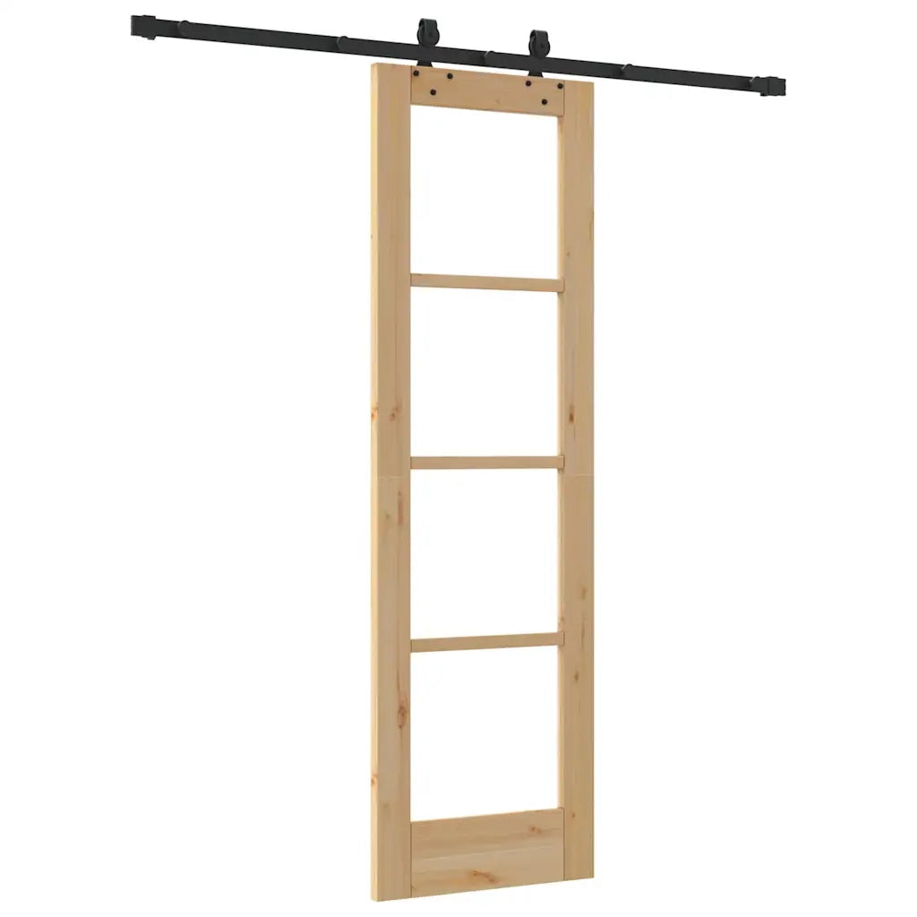 Porta scorrevole ORKDAL Naturale e Nero 61 x 198,5 cm 3332153