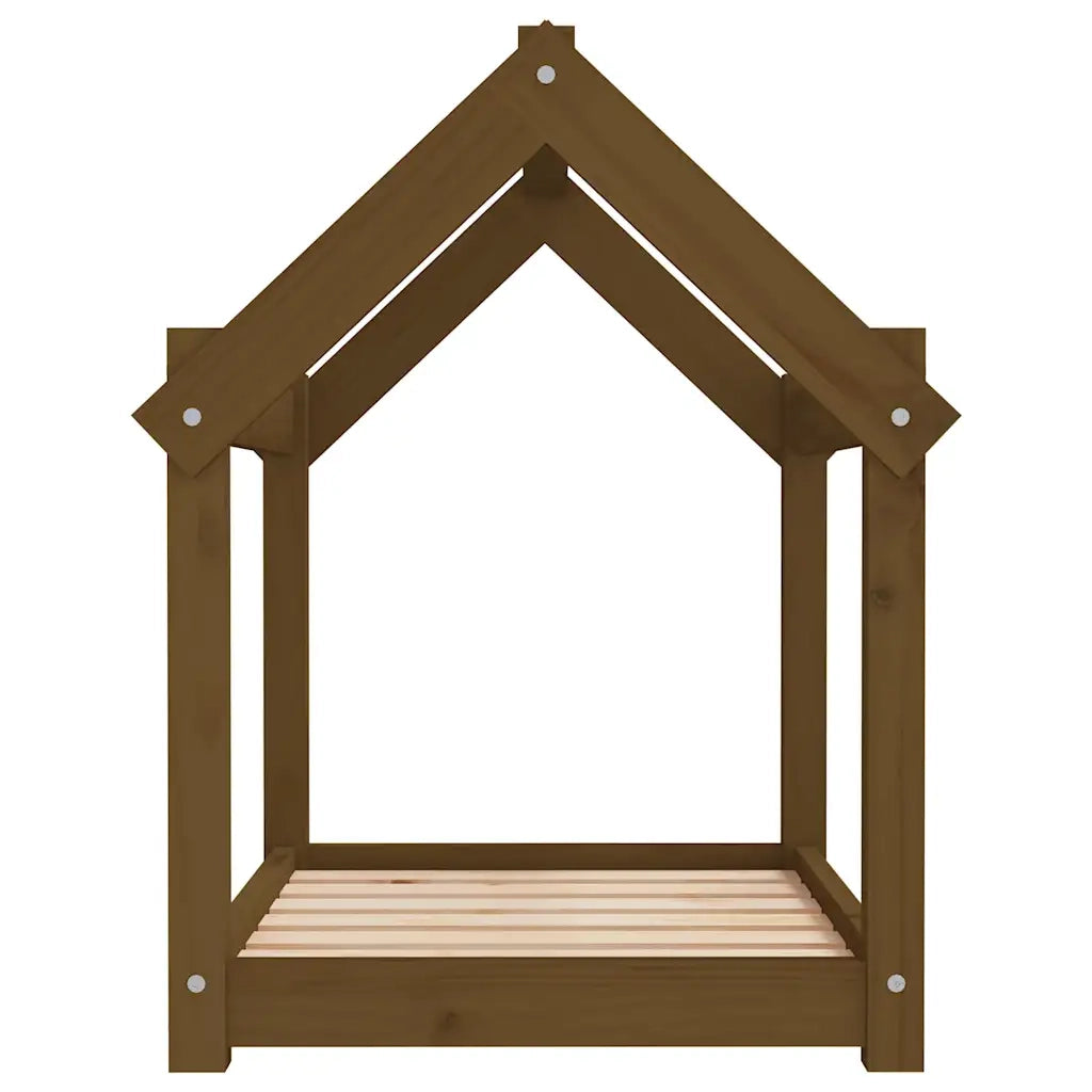 Cuccia per Cani Ambra 71x55x70 cm in Legno Massello di Pino CFW4507132