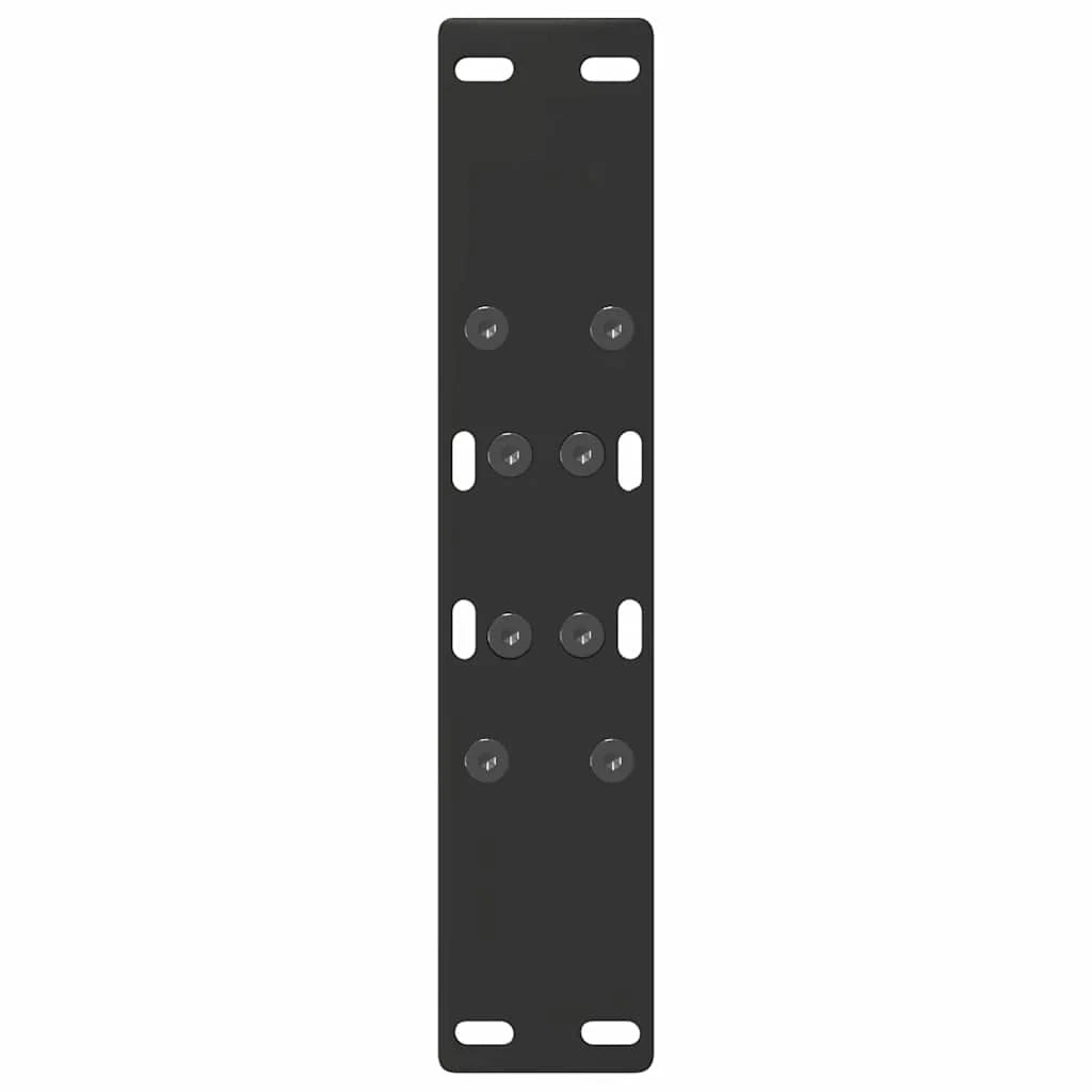 Set di 2 gambe per tavolino da caffè a forma di A 38 x 42-43 cm supporto robusto design moderno acciaio nero 02_0057108