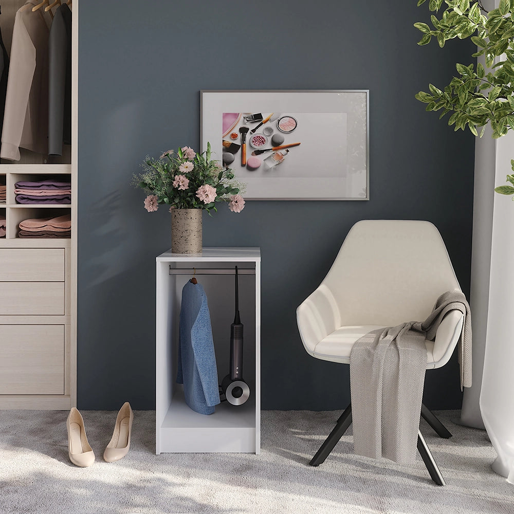 Vicco Credenza Bianco 40.2 x 76.2 cm con coperchio del contenitore
