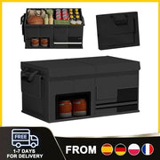 Organizzatore di bagagliaio 60L opzionabile per auto, box di stoccaggio per bagagliaio, organizzatore di bagagliaio portatile, impermeabile, carrello di carico trasportabile