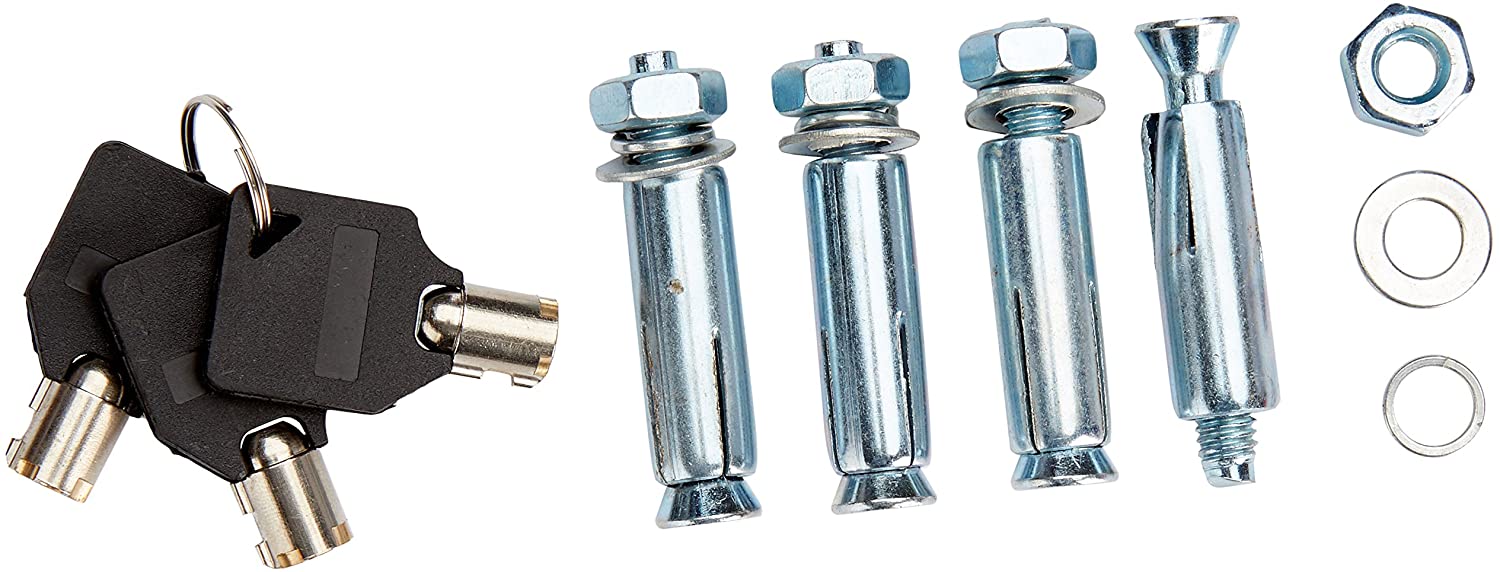 Barriera per parcheggio auto pieghevole 65 cm acciaio grigio e strisce rosse 13_0002309_2