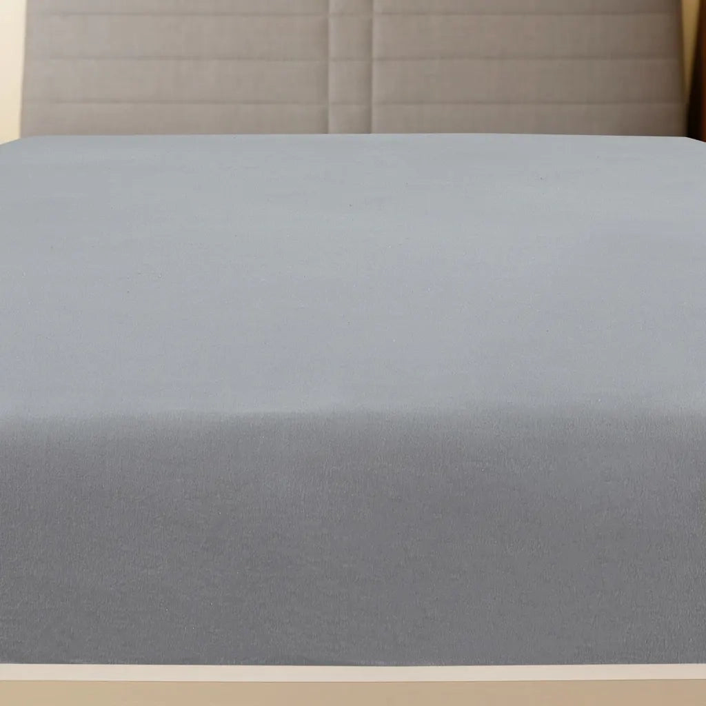 Lenzuolo con Angoli Jersey Grigio 180x200 cm Cotone CFW7376938