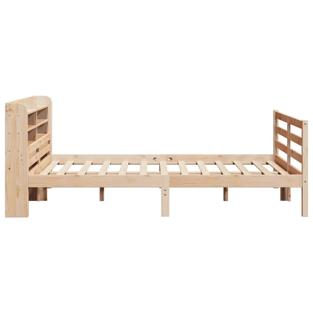 Giroletto con Testiera 140x190 cm in Legno Massello di Pino