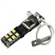 Trade Shop - Lampada Luci Auto H3 10w Bianco Light 15 Led Smd Canbus Fendinebbia Nebbia -