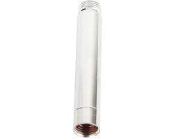 Estensione per doccia G1/2 a forma rotonda da 10 cm - Acciaio inossidabile - Finestra in alluminio - Comodo da utilizzare - Duraturo e robusto - Estensione per doccia