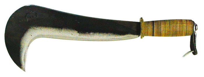 roncola solito con manico in cuoio cm. 32 cod:ferx.vit3764