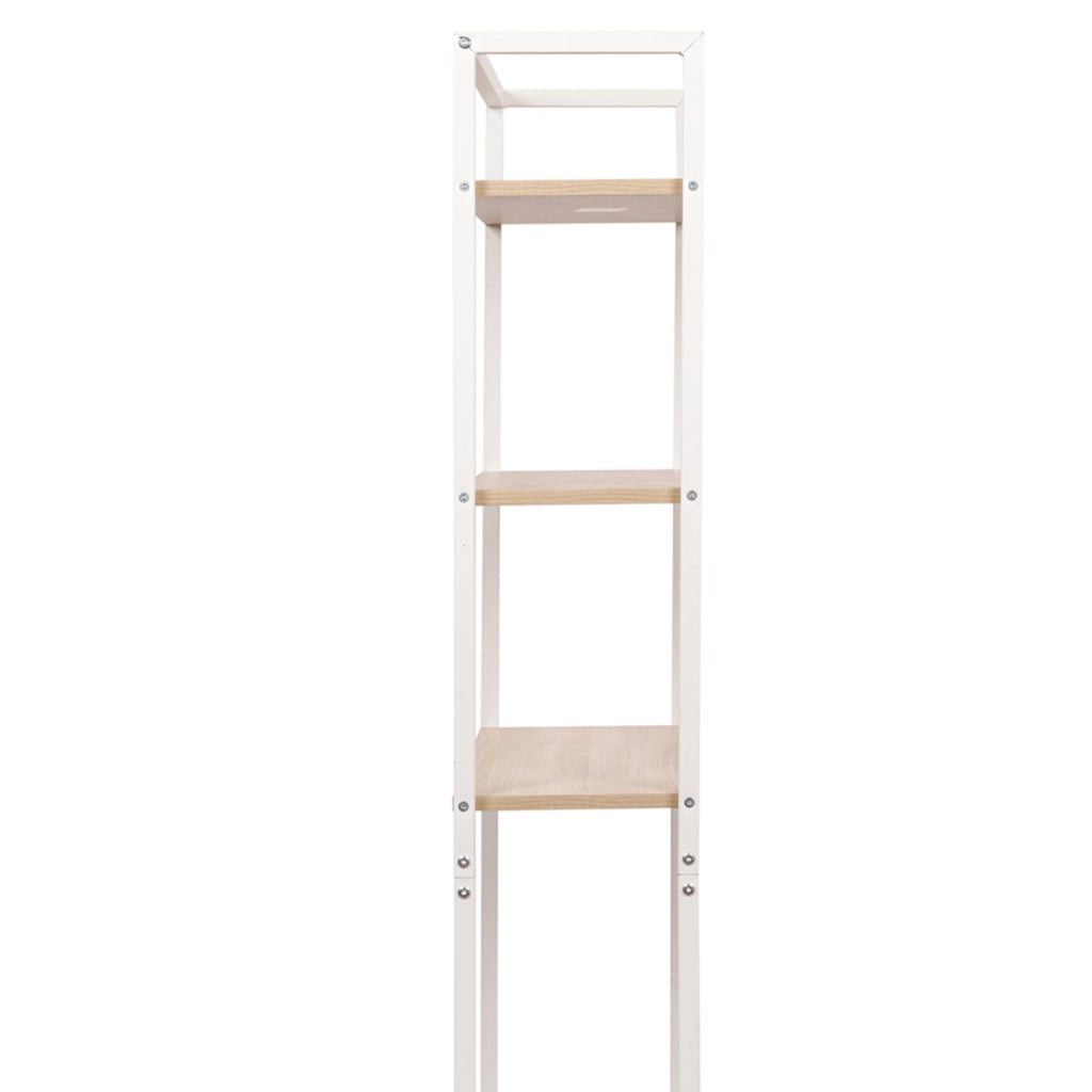 Marvin Mobile Lavatrice Salvaspazio Scaffali per Bagno in Metallo e Legno Robusto Ripiani Sopra Asciugatrice Lavanderia