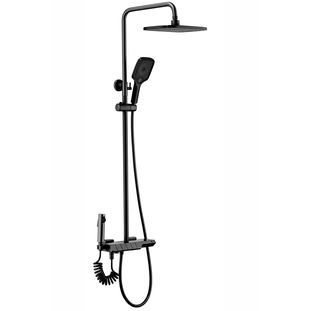 Set Doccia Con Termostato Rea Rob Black