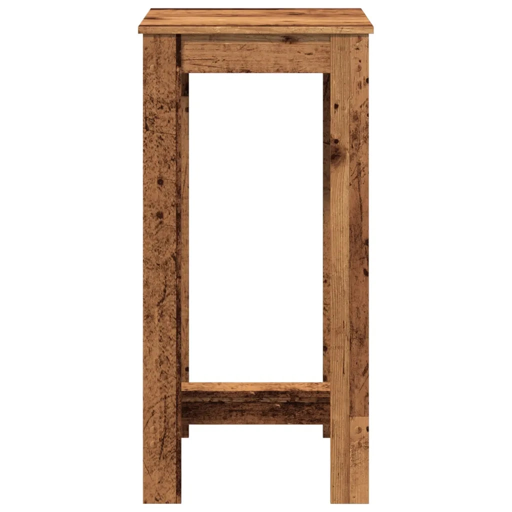 Tavolo da Bar Legno Antico 51x50x103,5 cm in Legno Multistrato