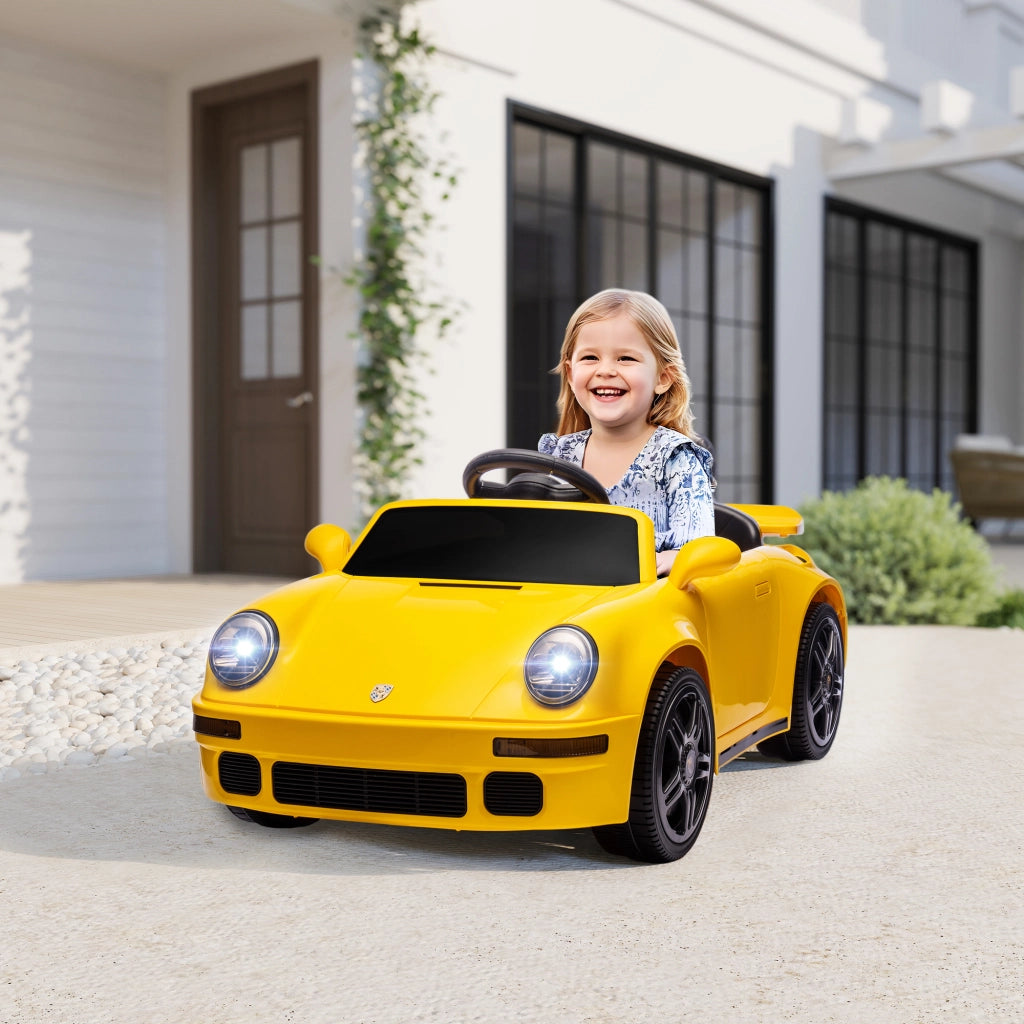 Auto elettrica bambini ¨C zephmum ¨C giallo 103x55x44 cm