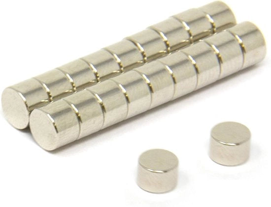Magnetodi neodimio 6 mm di diametro - forte attrazione - 20 pezzi