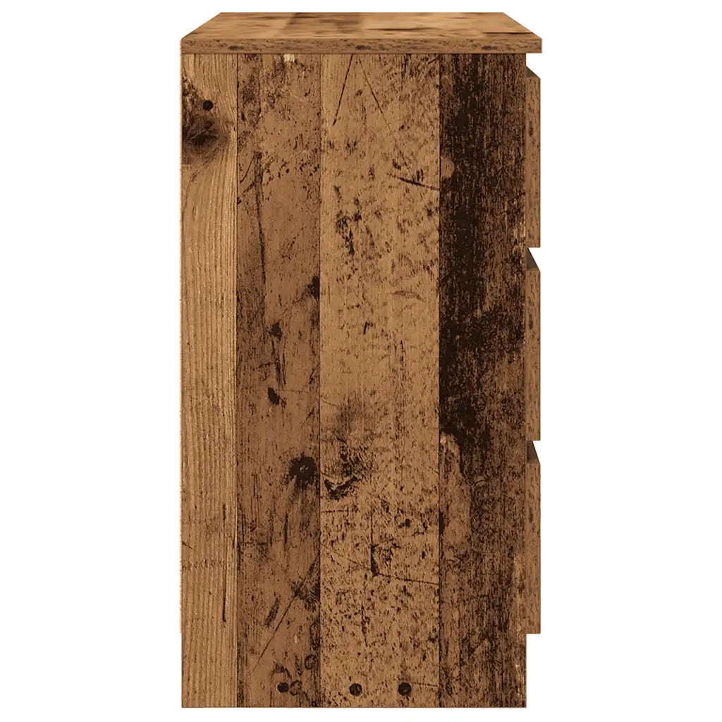 Credenza con Cassetto Legno Antico 71x35x65 cm in Truciolato