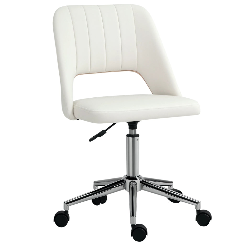 Sedia da ufficio regolabile ¨C Minimal ¨C crema 49x60x79-91 cm