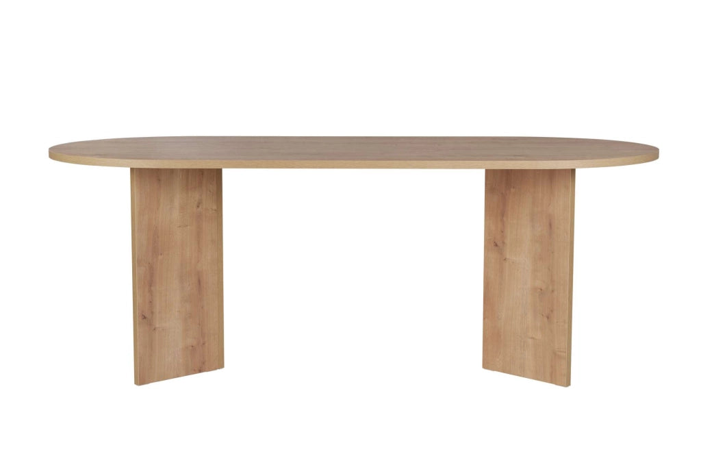 Tavolo da pranzo in legno "Sabella" 200 x 90 x 75 cm - Rovere zaffiro