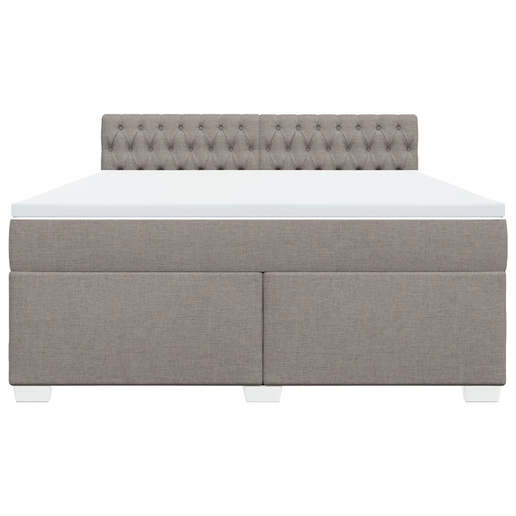 Giroletto a Molle con Materasso Tortora 180x200 cm in Tessuto 3285978