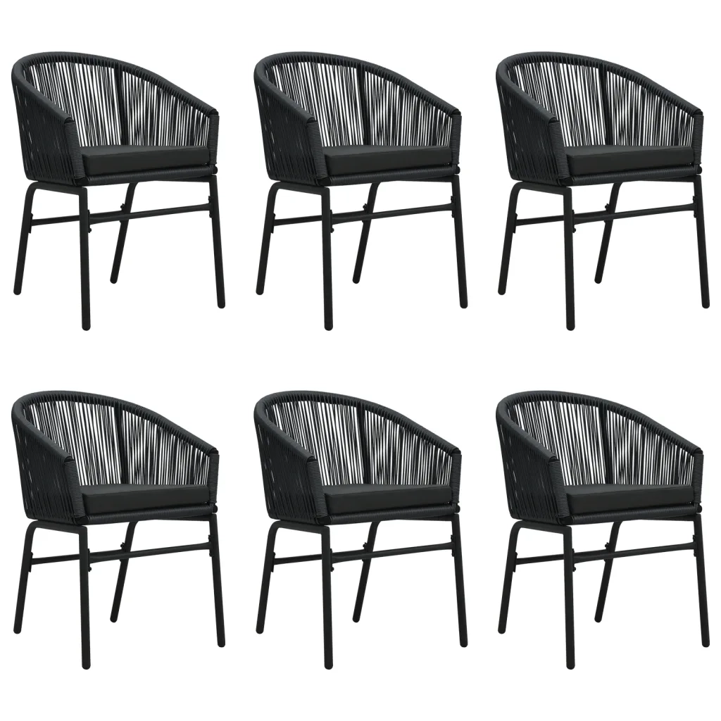 Set da Pranzo da Giardino 7 pz Nero cod mxl 42012