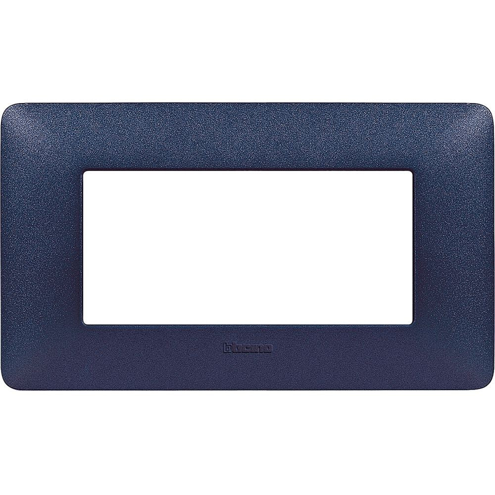 Placca Bticino Matix 4 moduli blu mercurio AM4804TBM