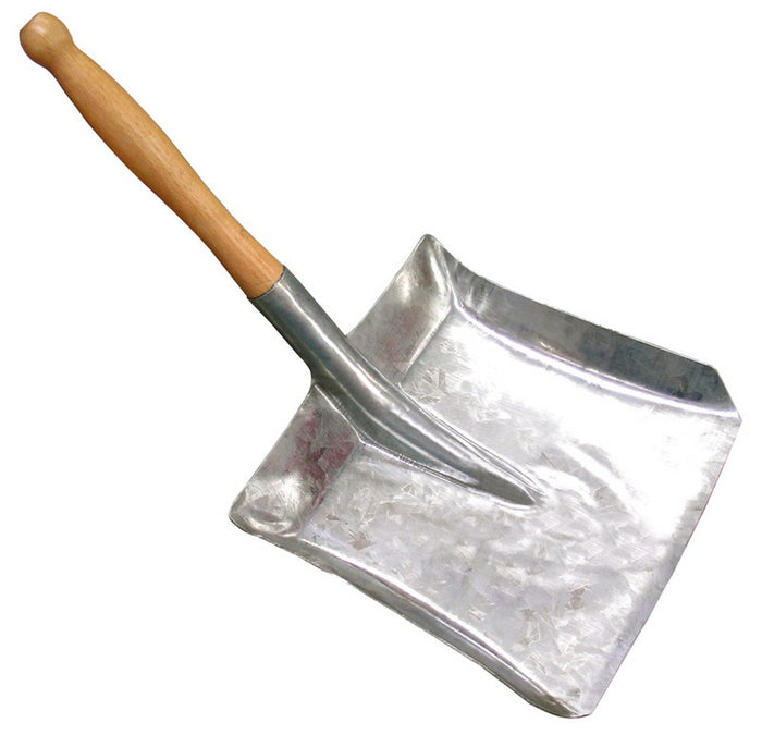 paletta per carbone zincata con manico cm. 23x23 cod:ferx.vit3689