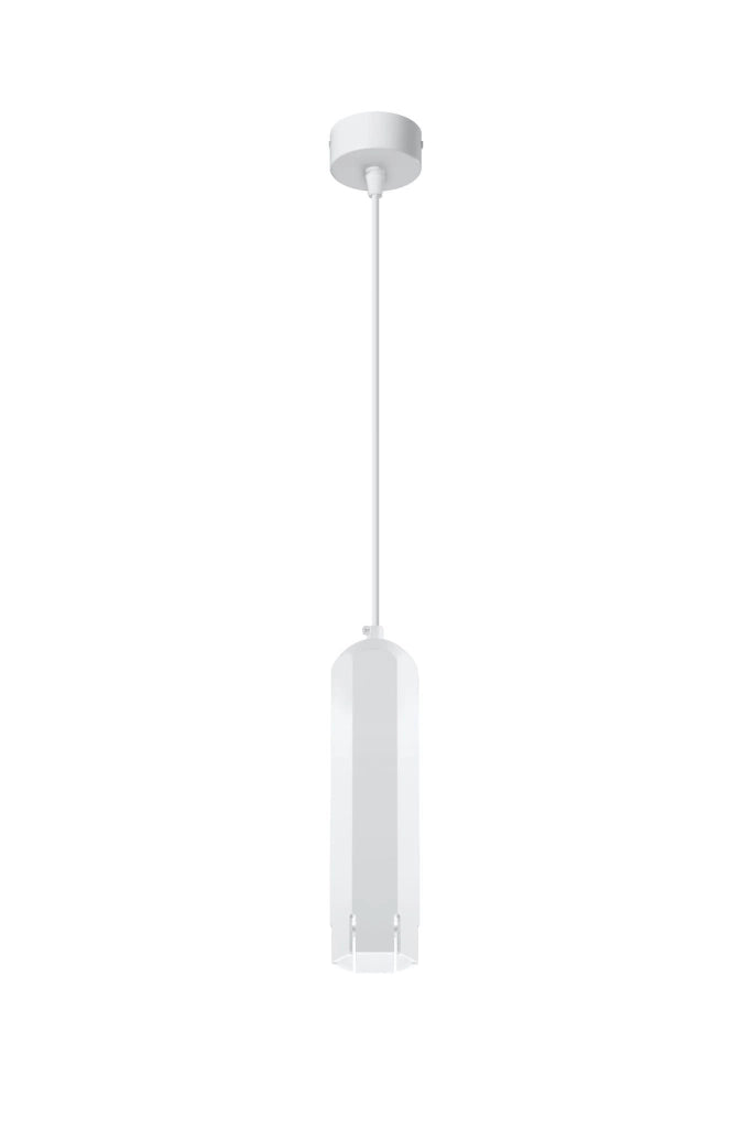 Lampada a sospensione Tuba Candellux bianca GU10 metallo
