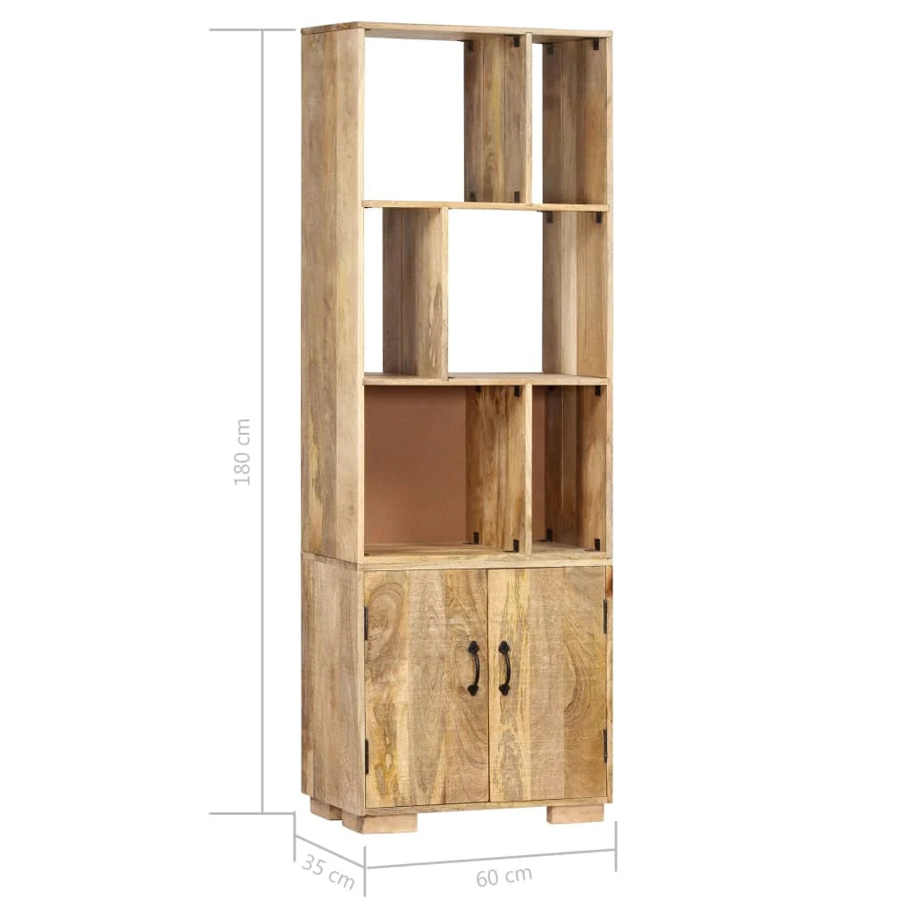 Scaffale mobile mobile di design libreria 180 cm legno massello di mango 2702067/2