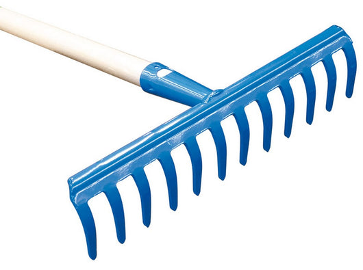 rastrello per giardino 12 denti con manico cm. 130 cod:ferx.vit3339
